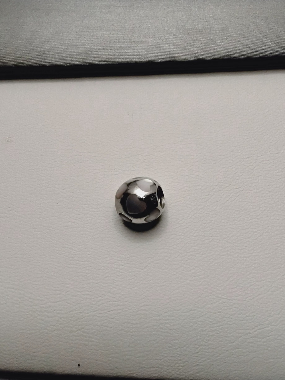 Authentic Pandora Love Me White Mother of Pearl Charm - Retired
